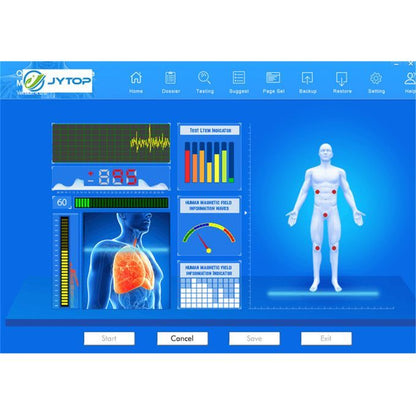 Quantum Resonance Magnetic Analyzer Health Test Palm Touch