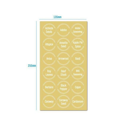 Share this product   Shipped from abroad 8 Sheets/Set Kitchen Jars Bottle Container Label Various Stickers Mark Food Clear Box Item Label Storage Can On F0Z4 Sticker